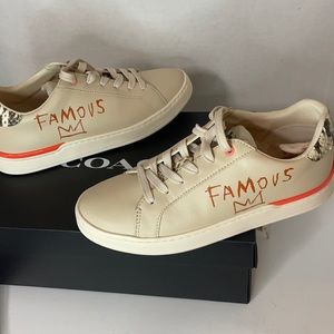 Coach Basquiat Famous Leather sneaker sz 7 BNIB